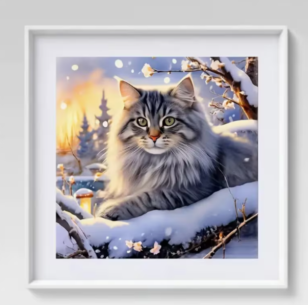 Diamond Painting Maine Coon Katze
